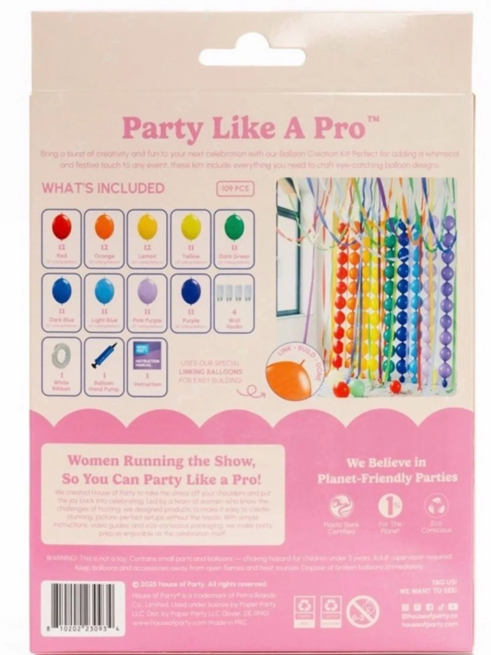 Rainbow Curtain Balloon Creation Kit